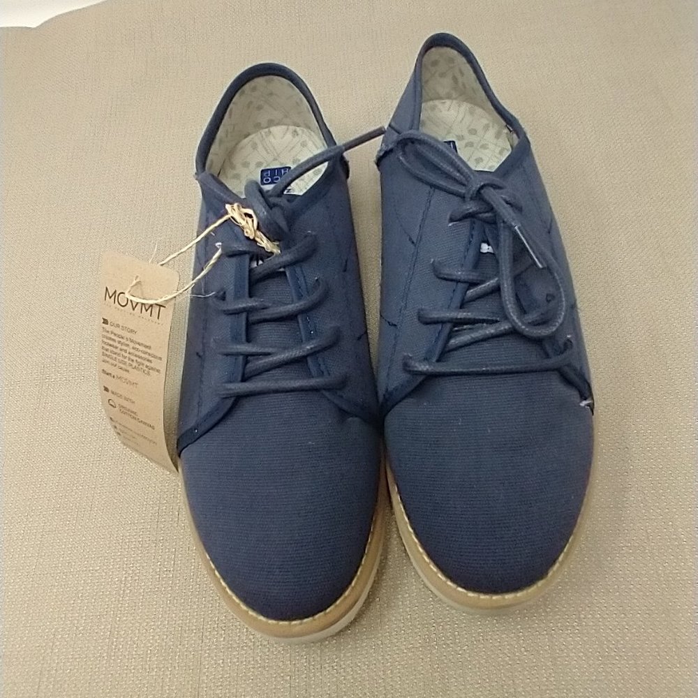 MOVMT LE FRONCK ROUND TOE NAVY OXFORDS